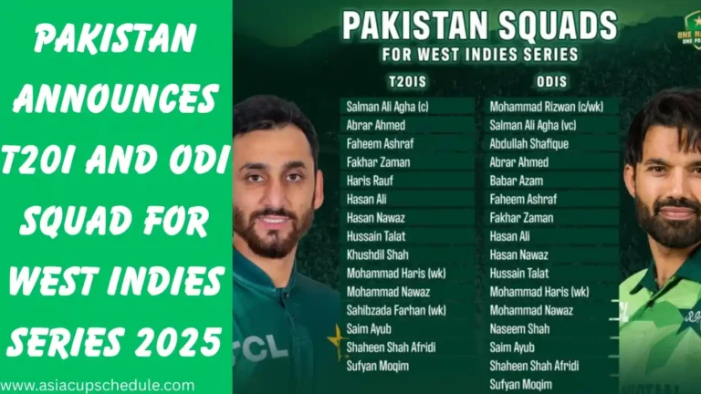 Pakistan announces squad for West Indies Series, 3 T20Is and 3ODIs 4 Pakistan-Announces-Squad-for-West-Indies-Series-2025