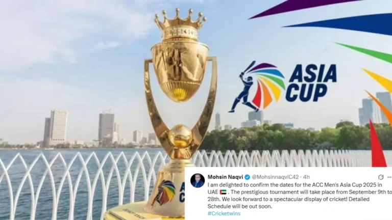 ACC President Confirms Asia Cup 2025 Schedule: Set to Begin on September 9 3 Mohsin Naqvi confirms ACC schedule