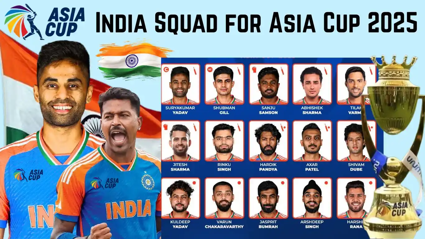 India Squad for the Asia Cup 2025 Revealed—Shubman Gill named new vice-captain 1 India Squad for the Asia Cup 2025