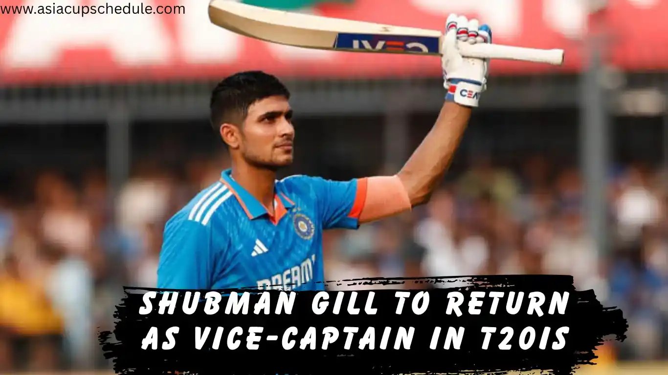 Shubman Gill likely to return in the Asia Cup 2025– Axar Patel to be ignored 1 Shubman-GIll-to-return-as-Vice-captain-in-T20Is