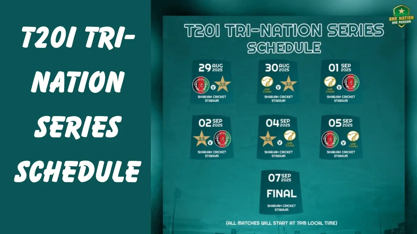 UAE T20I Tri-Nation Series Schedule - Pakistan, AFG, UAE Set to clash 1 UAE T20I Tri -Nation Series Schedule