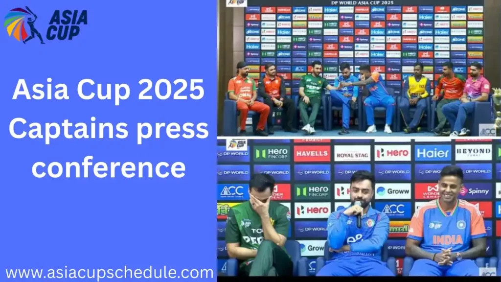 DP World Asia Cup 2025 Trophy Unveiled in Dubai 2 Asia Cup 2025 captains press conference