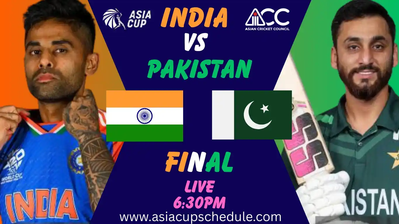 India vs Pakistan final match live: Asia Cup 2025