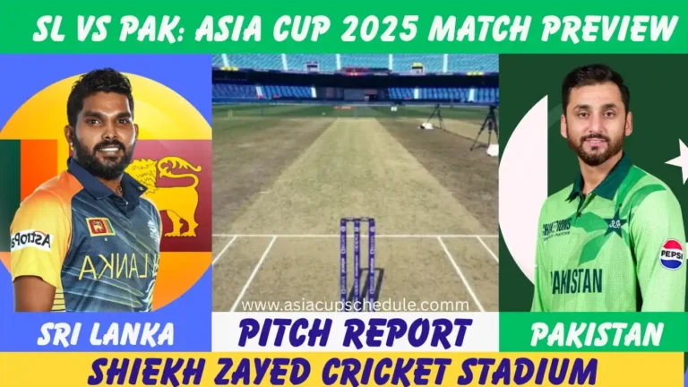 Pakistan vs Sri Lanka Match Preview: Toss, Pitch Report, & Win Prediction 6 SL vs Pak match preview, toss, pitch and win prediction