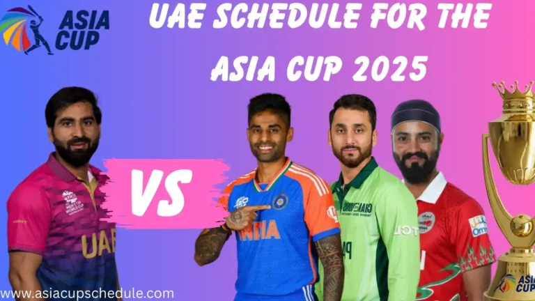 UAE Schedule for the Asia Cup 2025—All venues and dates 4 UAE Schedule for the Asia Cup 2025