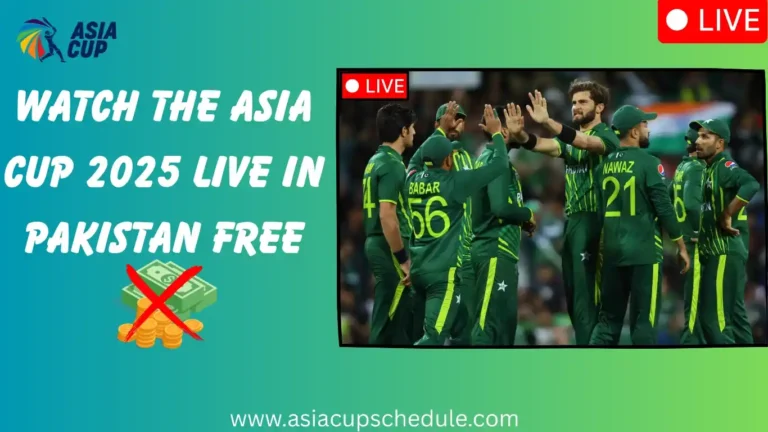 How to Watch the Asia Cup 2025 Live in Pakistan: TV Channels and Apps 6 Watch the Asia Cup 2025 live in Pakistan