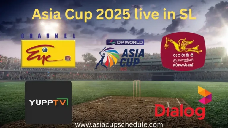 How to Watch Asia Cup 2025 Live in Sri Lanka – Full Guide 8 Watch the Asia Cup 2025 live in Sri Lanka